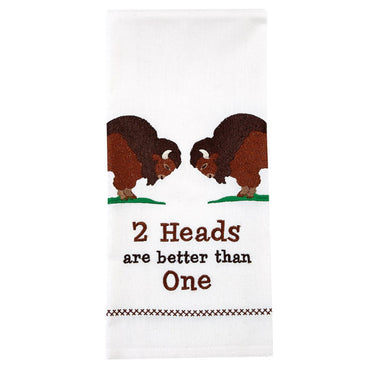 2 Heads Are Better Dishtowel - Set of 2 Park Designs - The Fox Decor